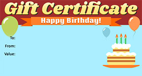 Gift Certificate Template Birthday 03