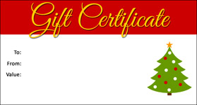 Gift Certificate Template Christmas 04
