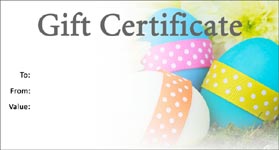 Gift Certificate Template Easter 01