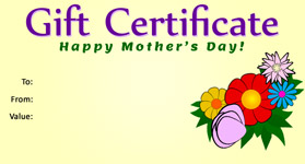 Gift Certificate Mother's Day 02