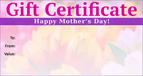 Gift Certificate Mother's Day 03